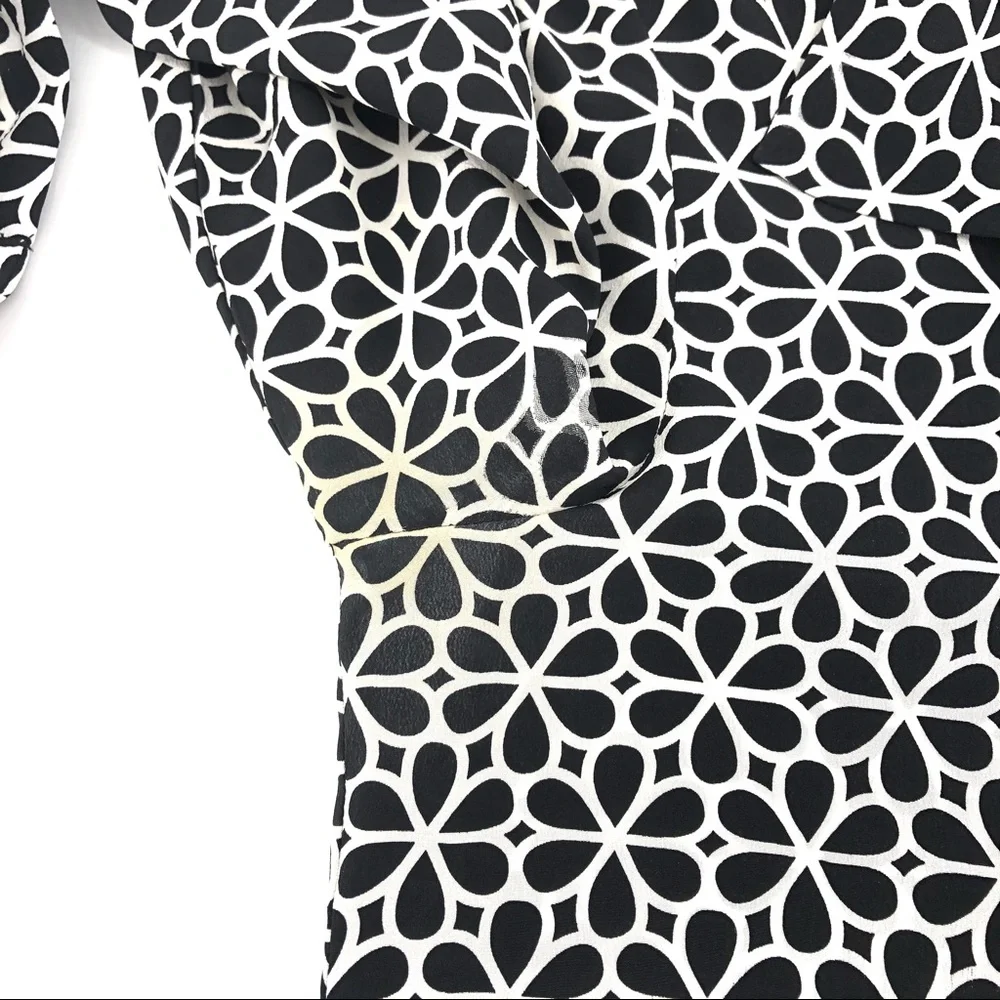 Diane Von Furstenberg Black/White Button Up Dress - Picture 5 of 7